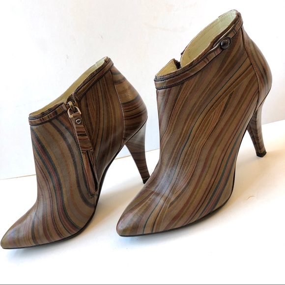 Paul Smith Shoes - Paul Smith Swirl Leather Ankle Booties Never Worn